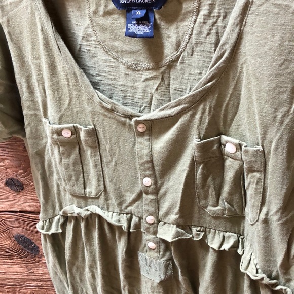 Ralph Lauren Cargo khaki green dress - Picture 3 of 8